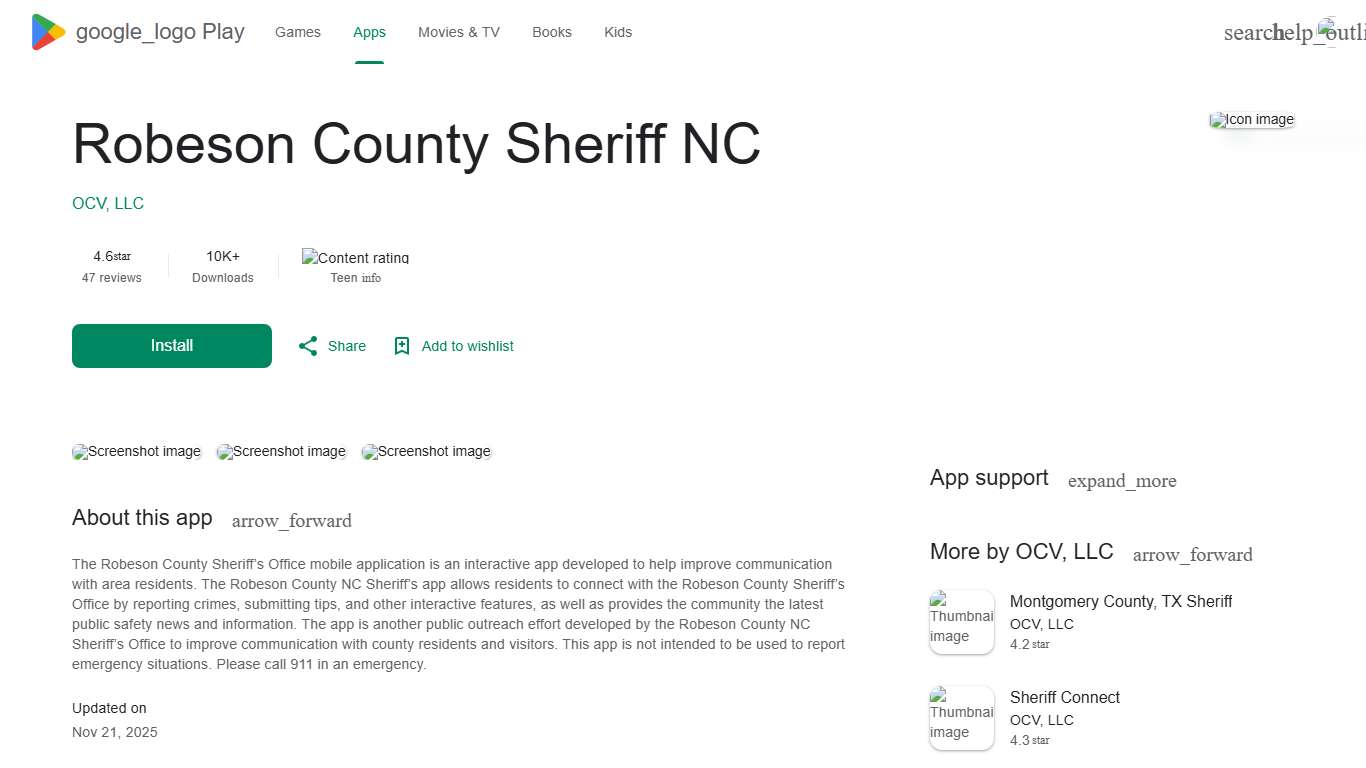Robeson County Sheriff NC - Apps on Google Play